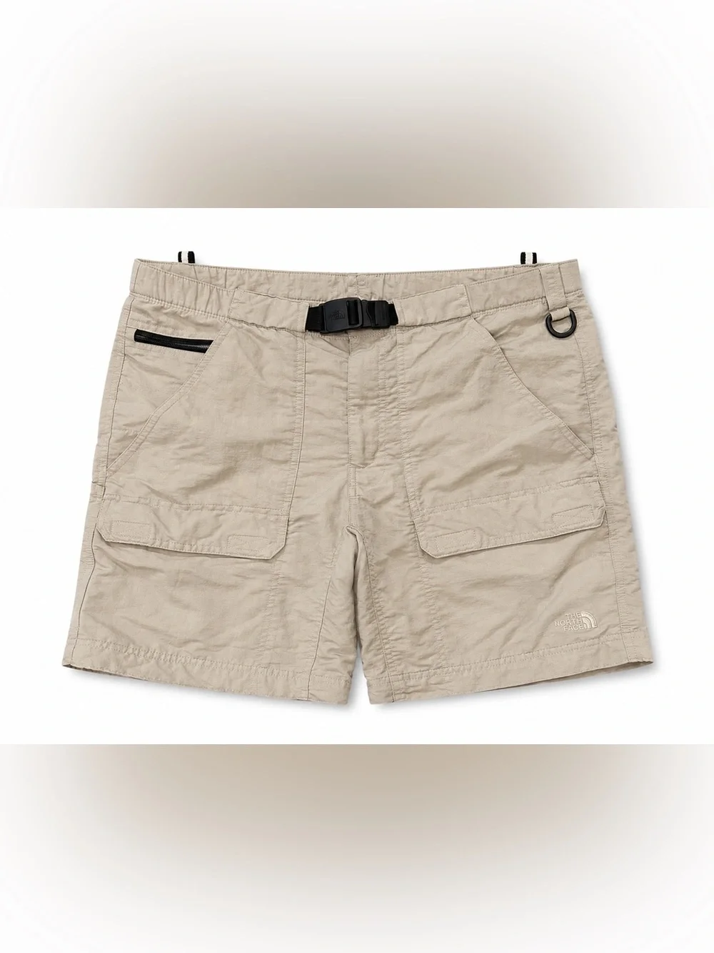 The North Face Men’s Beige Cargo Shorts with Buckle Waist